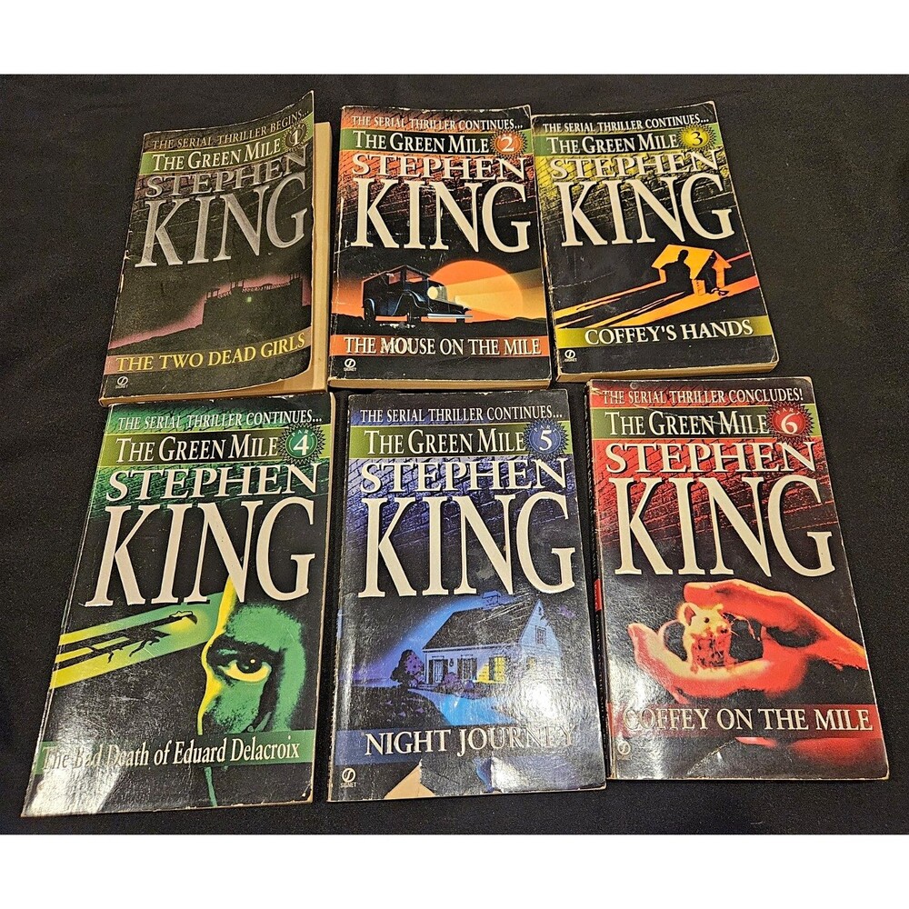 The Green Mile Signet Stephen King Part 1 - 6 1st Edition & Printing 96 See Desc